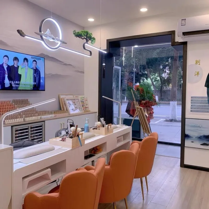 Tech Office Reception - Manikür Masası Koltukları Güzellik Uzmanı Resepsiyon