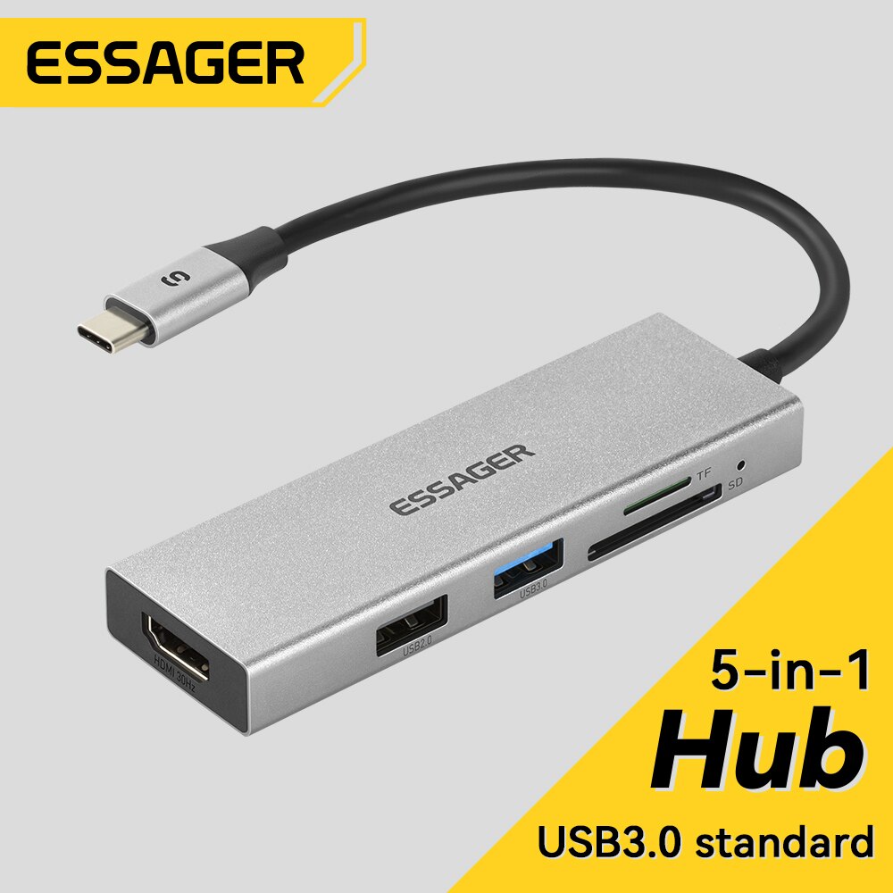 Docking Station Usb C - Essager 5'i 1 arada USB C