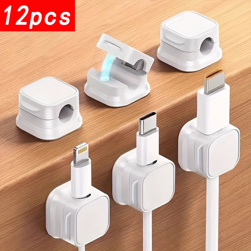 Office Tech And Management - 12'li Paket Kablo Düzenleme Klipsleri –