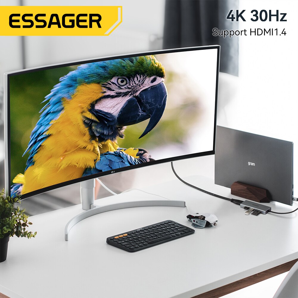 Essager 5'i 1 arada USB C HUB  - Docking Station Usb C incelemesi ve fiyatı
