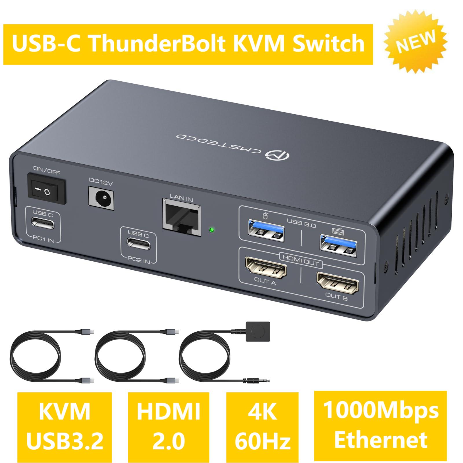 USB C KVM Anahtarı 2 Monitör 2 - Docking Station Usb C incelemesi ve fiyatı