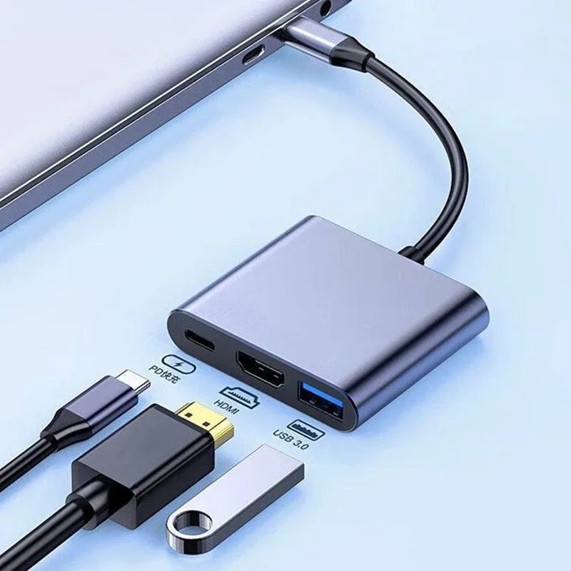 USB C HUB 3in1 Tip C 3.0 - HDM - Docking Station Usb C incelemesi ve fiyatı