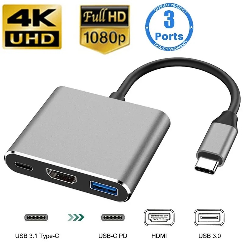 USB C HUB 3in1 Tip C 3.0 - HDM - Docking Station Usb C incelemesi ve fiyatı