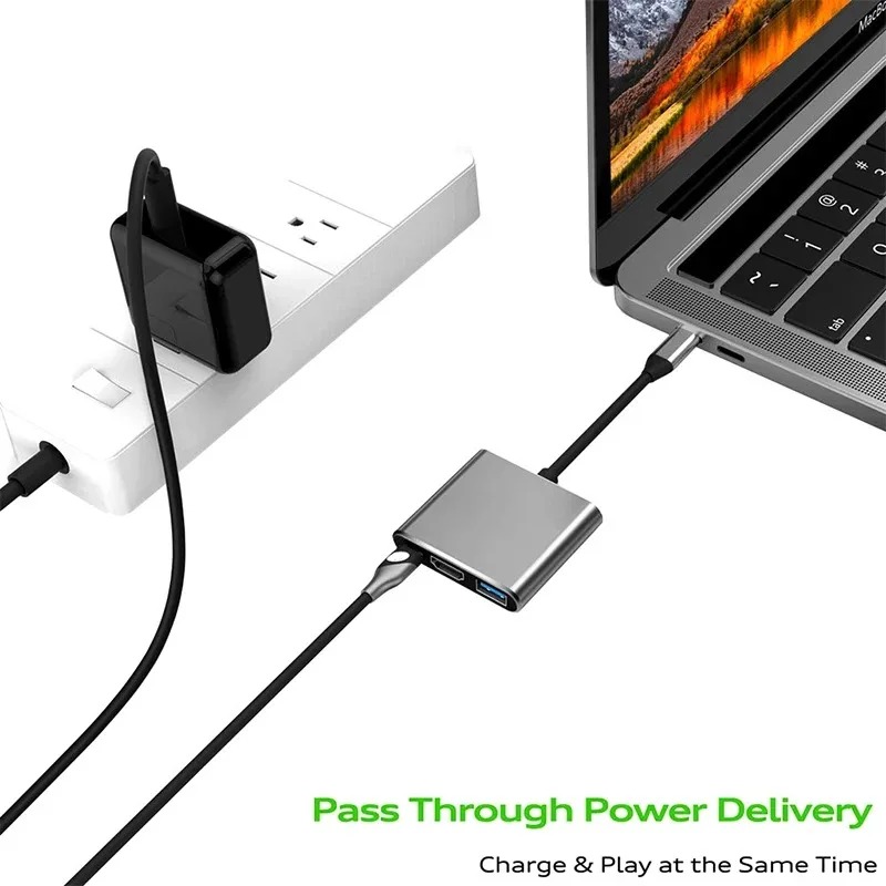 USB C HUB 3in1 Tip C 3.0 - HDM - Docking Station Usb C incelemesi ve fiyatı