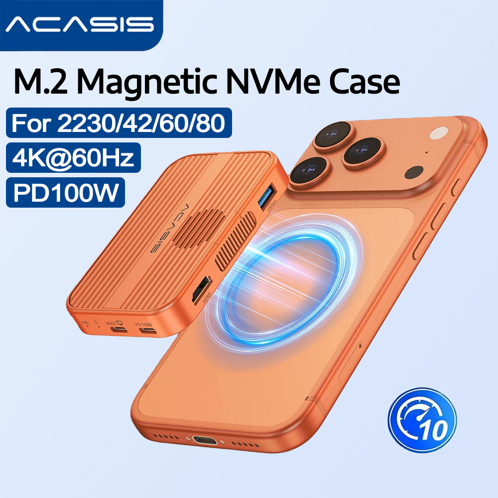 Acasis 10Gbps Manyetik M.2 NVM - Docking Station Usb C incelemesi ve fiyatı